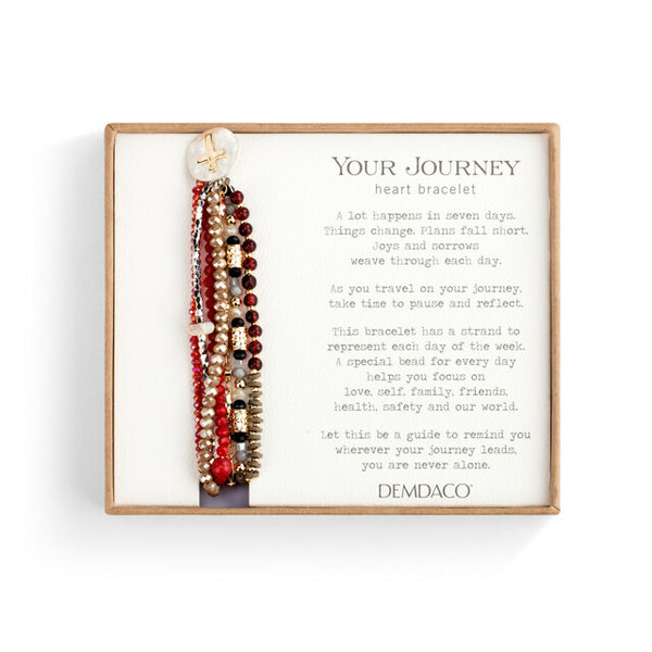 Your Journey Prayer Bracelet - Garnet