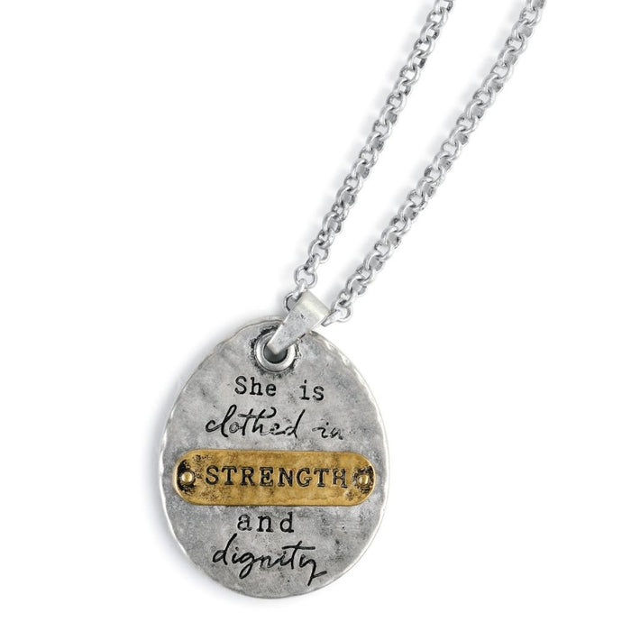 She Inspires Pendant - Strength