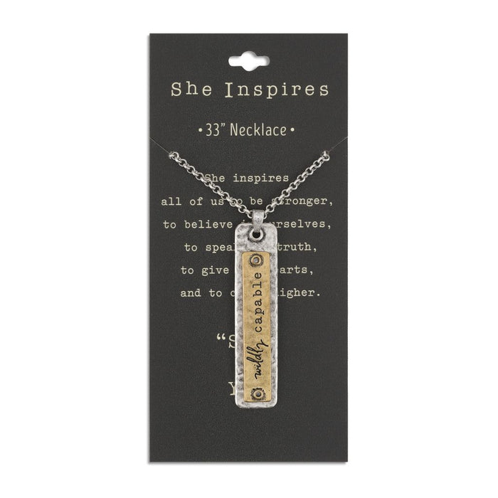 She Inspires Pendant - Wildly