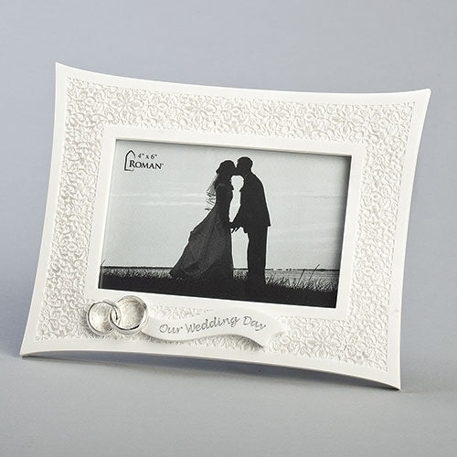 Our Wedding Day 4x6 Lace Frame