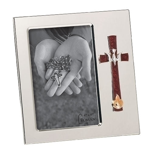 Confirmation 4x6 Frame with Enamel Cross