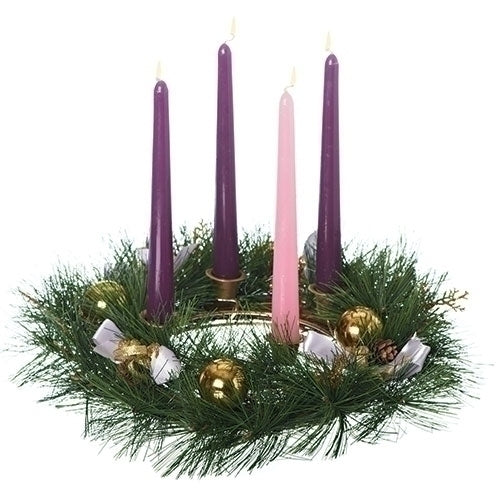Purple Bow Advent Wreath