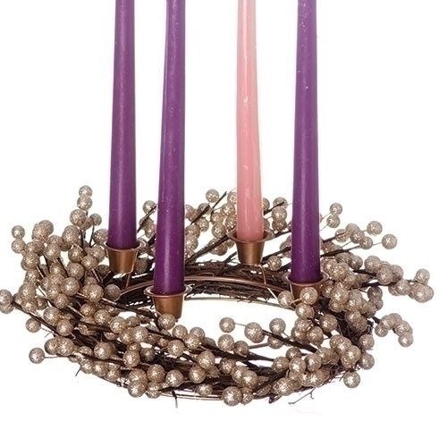 Champagne Berry Advent Wreath