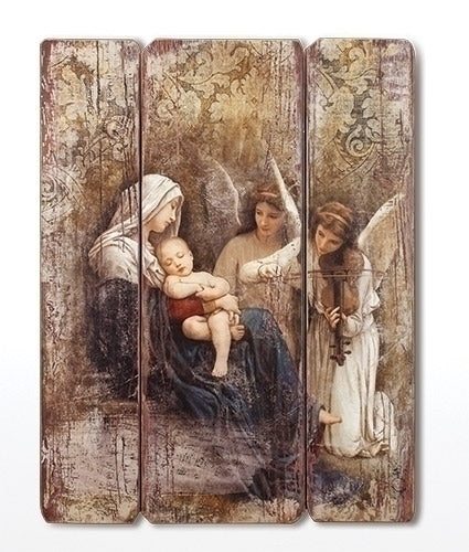 Song of the Angels Wood Plaque 26"