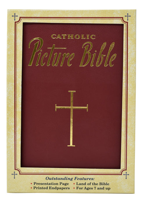 New Catholic Picture Bible - Padded Burgundy