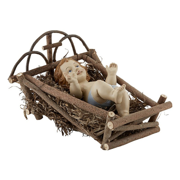 Infant Jesus with Crib 10.5"
