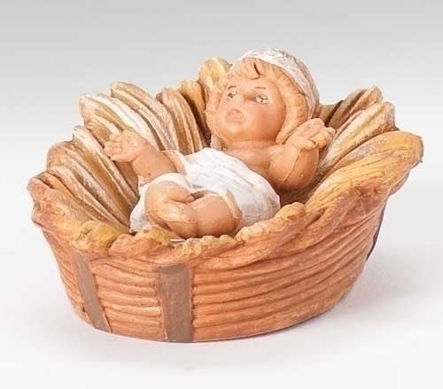 Centennial Baby Jesus with Manger 5" Fontanini