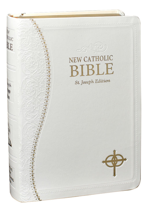 White Dura-Lux St. Joseph New Catholic Bible - Wedding Edition