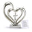 Marriage Takes Three Heart - Silver Finish