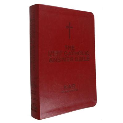 New Catholic Answer Bible NAB Red Leather