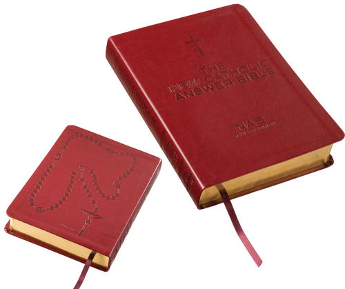 New Catholic Answer Bible NAB Red Leather