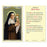 St. Clare of Assisi Laminated Holy Card