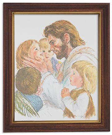 Christ with Children by Frances Hook 8x10