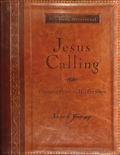 Jesus Calling (Large Print Leather w/ Full Scripture)