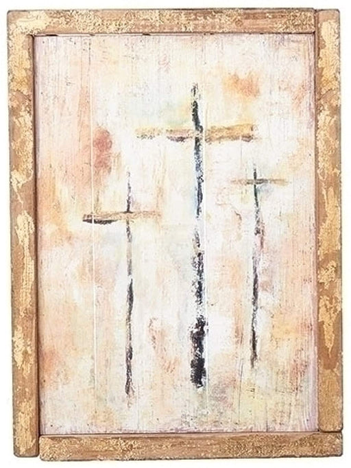Cross Framed Panel Wall Art