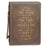 For I know the Plans Brown Faux Leather Classic Bible Cover - Large