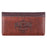 Blessed Man Two-tone Brown Faux Leather Checkbook Cover