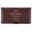 Be Still and Know Brown Faux Leather Checkbook Cover