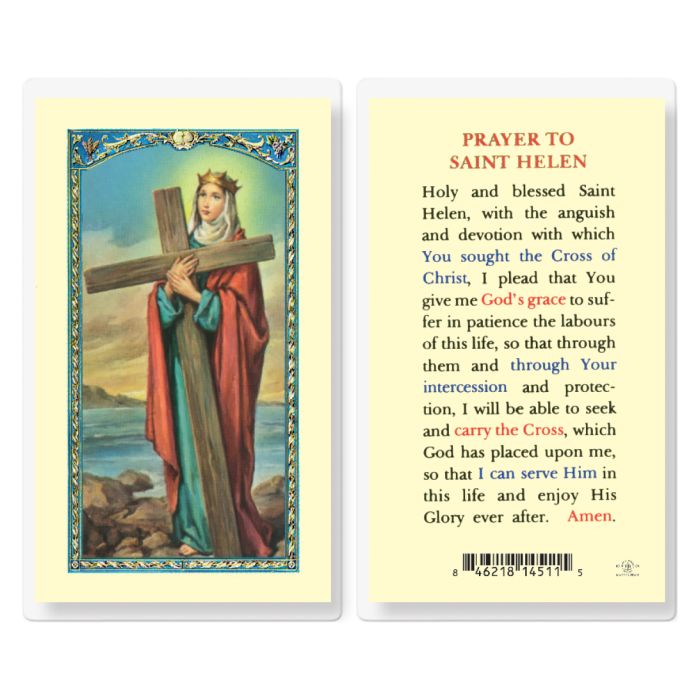 St. Helen Laminated Holy Card