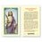 St. Lucy Laminated Holy Card