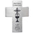 First Holy Communion Bread of Life Silver Tone Wall Cross