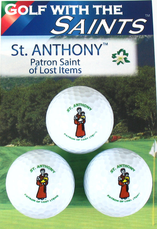 St. Anthony Golf Balls Set of 3 (Golf With the Saints)