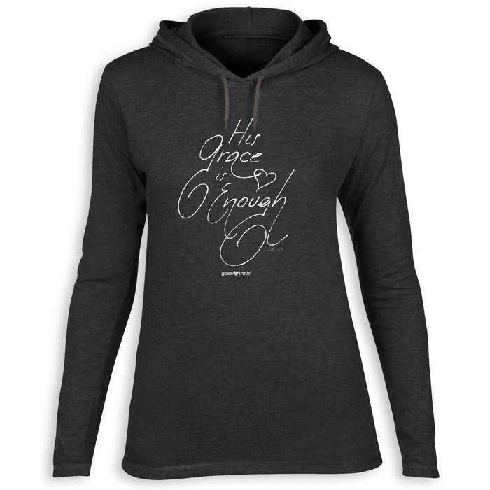 His Grace is Enough Women's Hooded T-Shirt