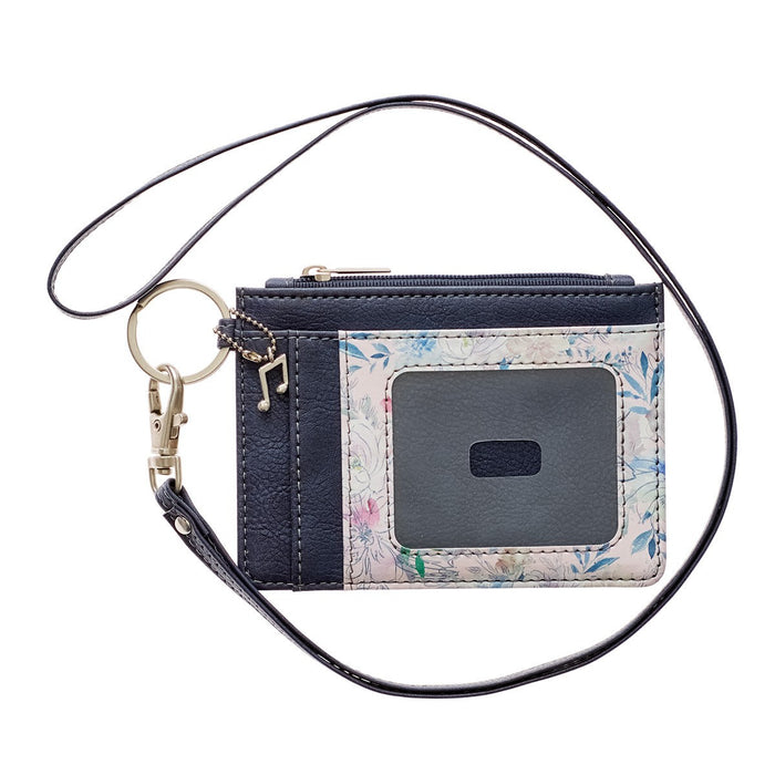 Well With My Soul Soft Pink and Blue Faux Leather ID Card Holder