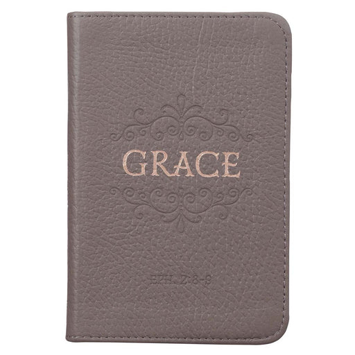 Grace Taupe Gray Pocket-sized Full Grain Leather Journal