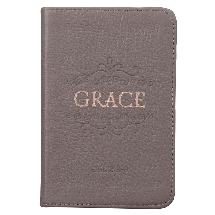 Grace Taupe Gray Pocket-sized Full Grain Leather Journal