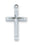 Engraved Cross Necklace w/ 18" Chain - Sterling Silver