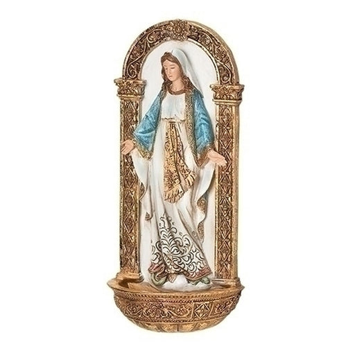 Our Lady of Grace Holy Water Font 7.25"