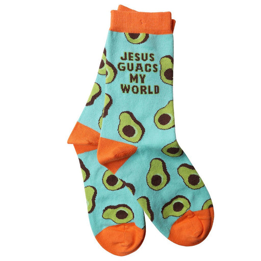 Bless My Sole Crew Socks - Jesus Guacs My World