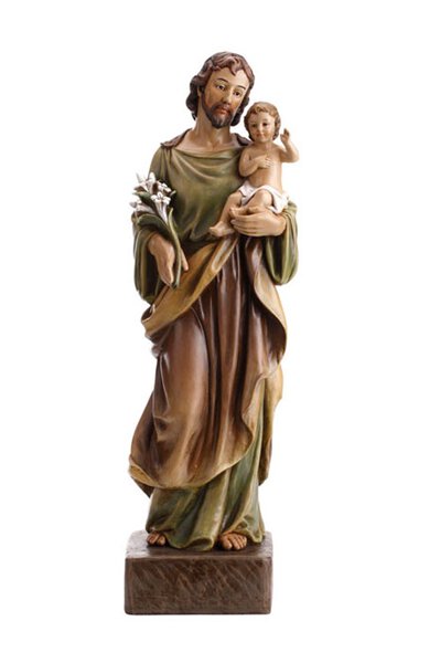 St. Joseph and Christ Child 22" Statue