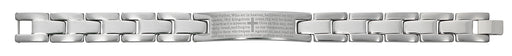 8" Men's Stainless Steel Our Father Bracelet
