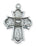First Communion 4-Way Cross w/ 18" Chain - Sterling Silver
