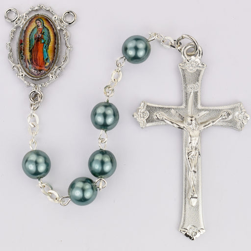 Our Lady of Guadalupe Teal 7mm Rosary