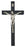 Black Wooden Crucifix 10"