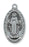 Miraculous Medal w/18" Chain - Antique Silver