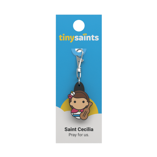 Tiny Saints Charm - St. Cecilia