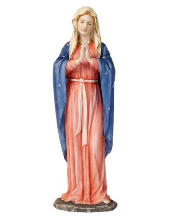 Praying Virgin 12" Statue (Full Color)
