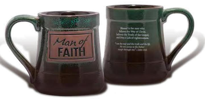 Man of Faith Pottery Mug