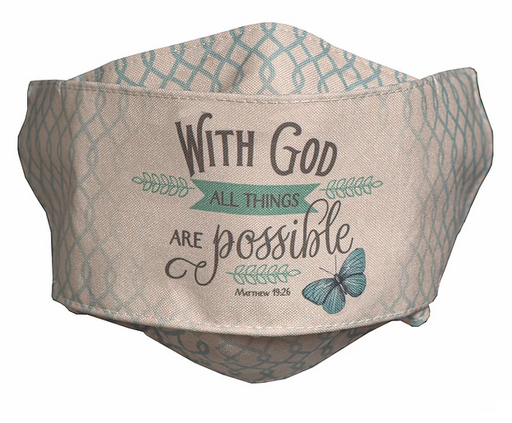 With God All Things Are Possible "Easy Breather" Face Mask