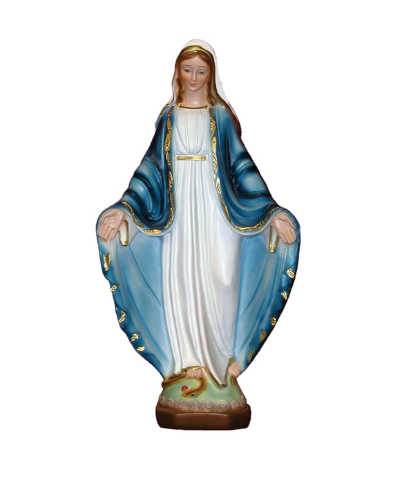 Our Lady of Grace 8.5" Alabaster Statue