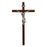 10" Walnut Crucifix  "Pained Jesus"