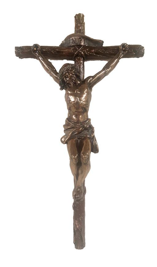 16" Wall Crucifix (Bronze)