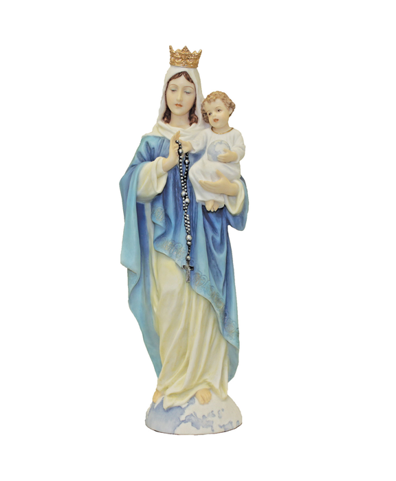 Our Lady of the Rosary 10.5" Statue